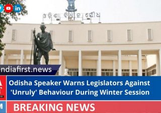 Odisha Speaker Warns Legislators Against ‘Unruly’ Behaviour During Winter Session