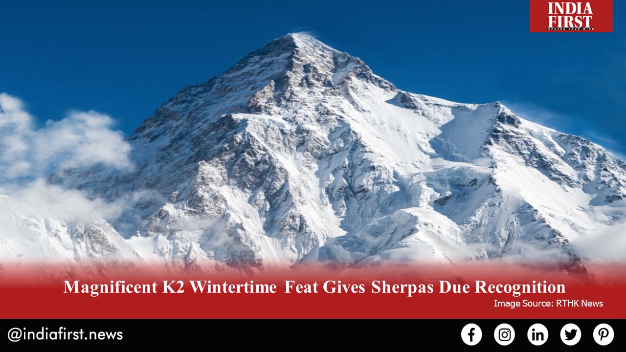 10 Nepali Sherpas became the first to scale Mount K2 in winter.