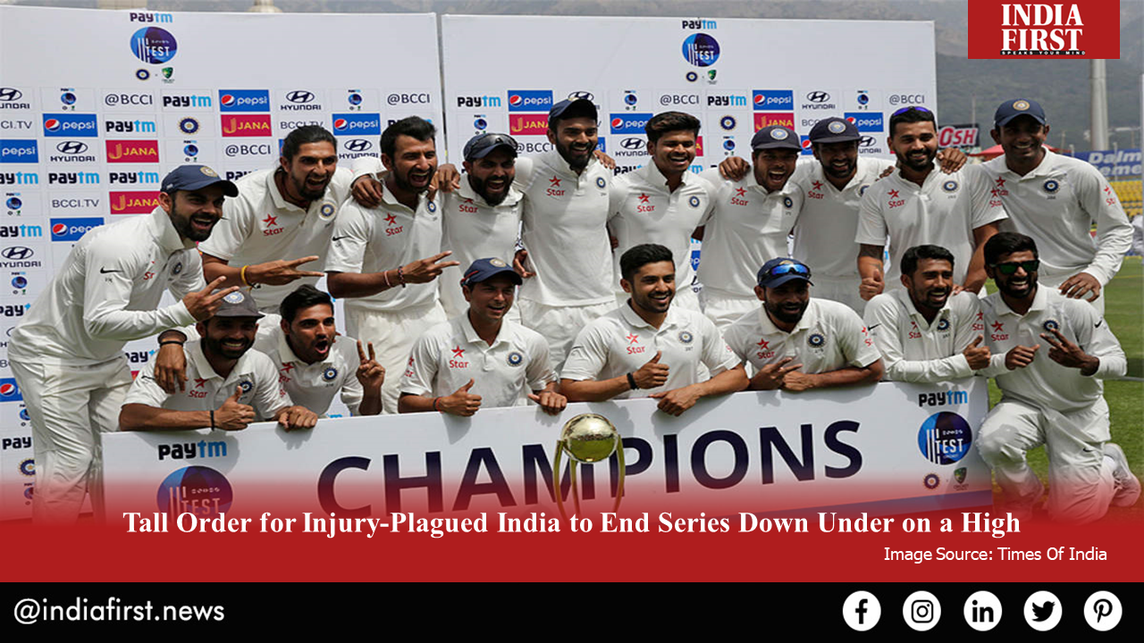 Tall Order for Injury-Plagued India to End Series Down Under on a High