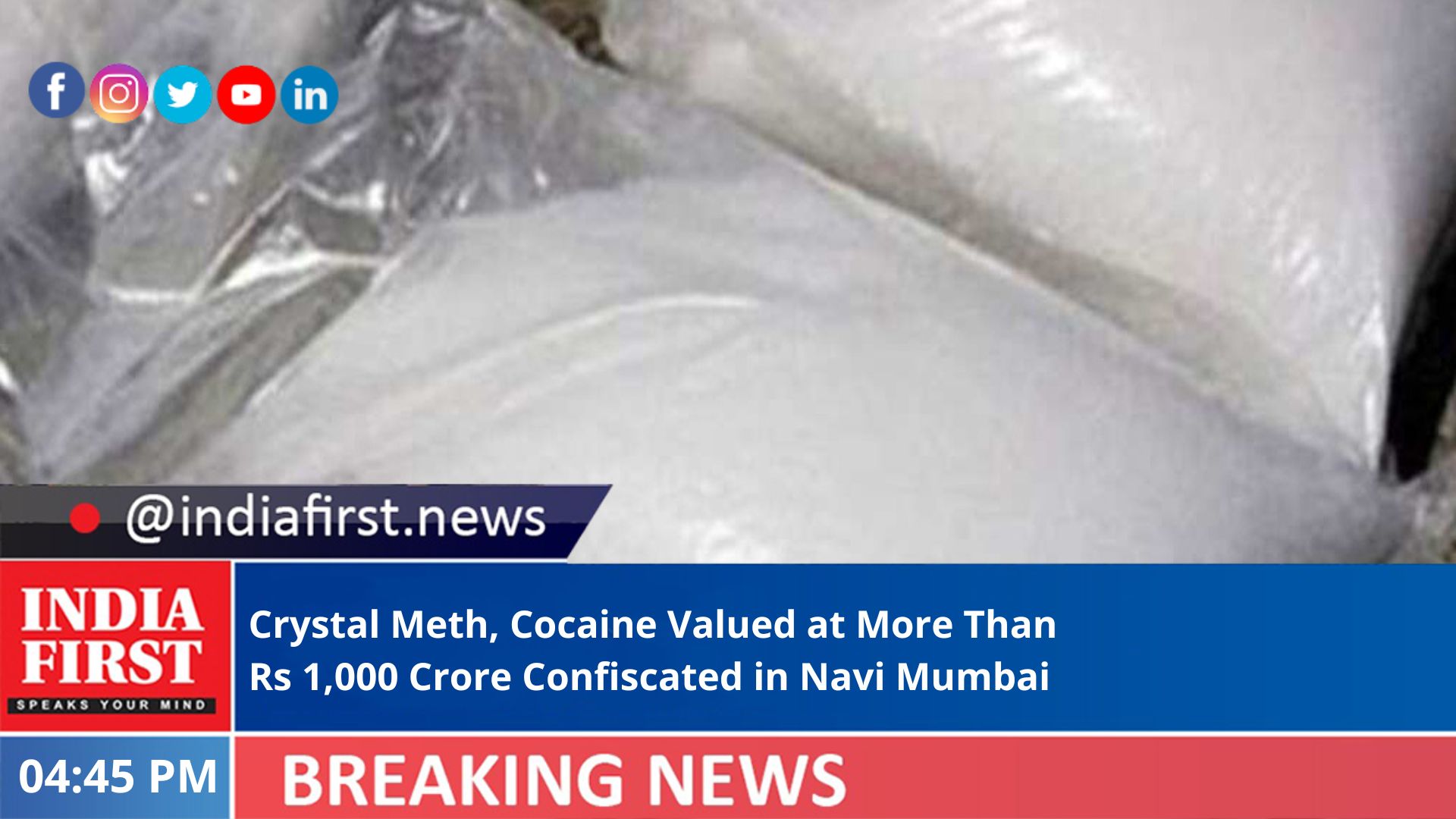 Crystal Meth, Cocaine Valued At More Than Rs 1,000 Crore Confiscated In ...