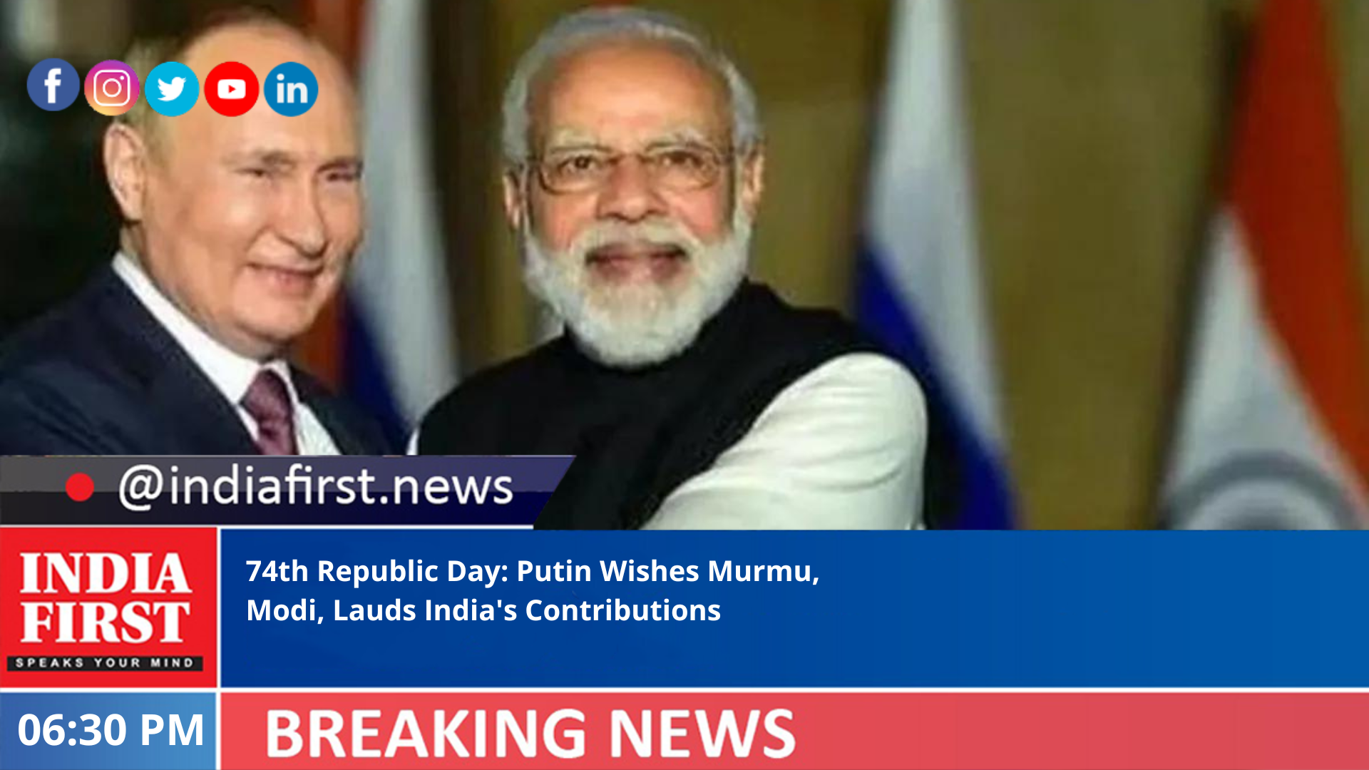 74th Republic Day: Putin Wishes Murmu, Modi, Lauds India’s ...